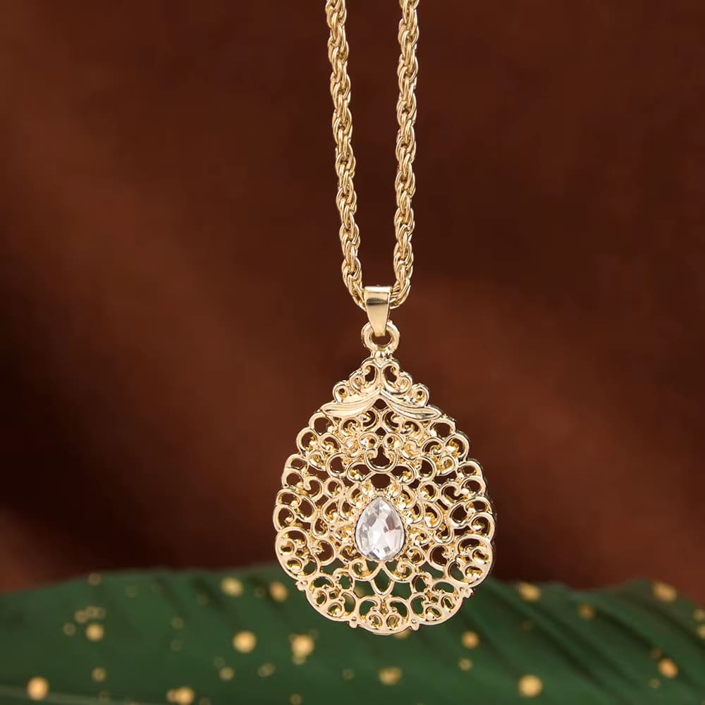 Pendentif Oriental en Alliage avec Pierre 5