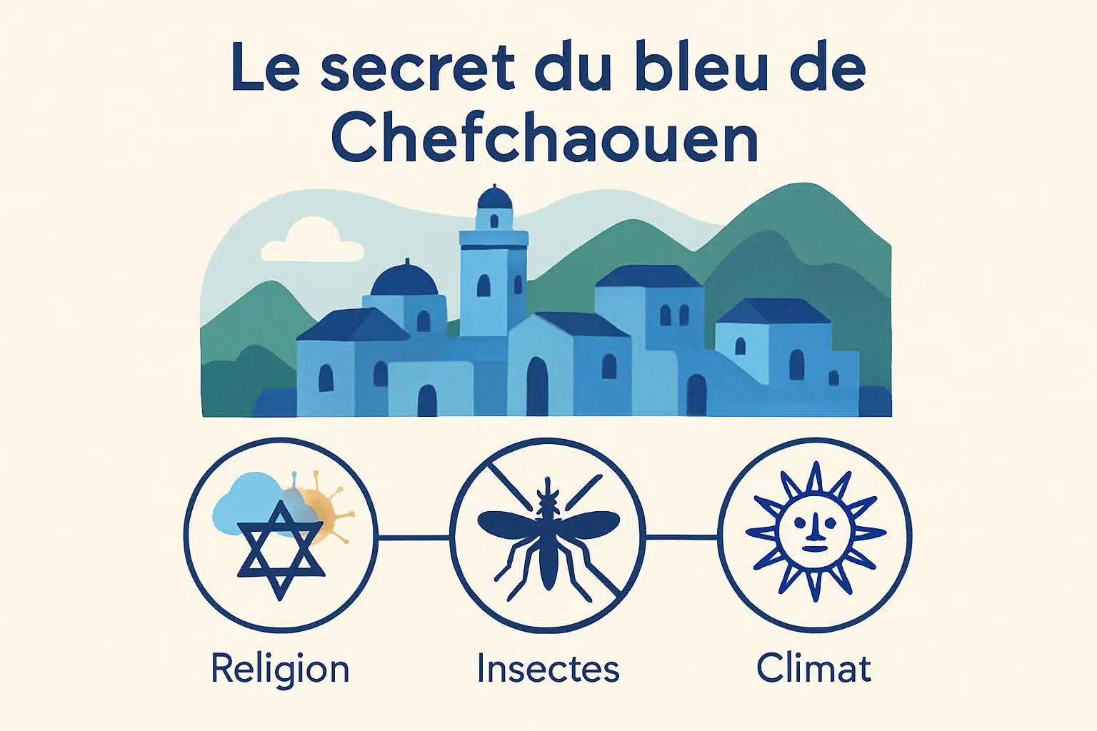 pigment bleu de Chefchaouen