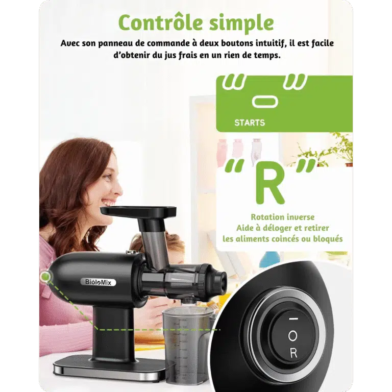 Extracteur de jus Biolomix compact