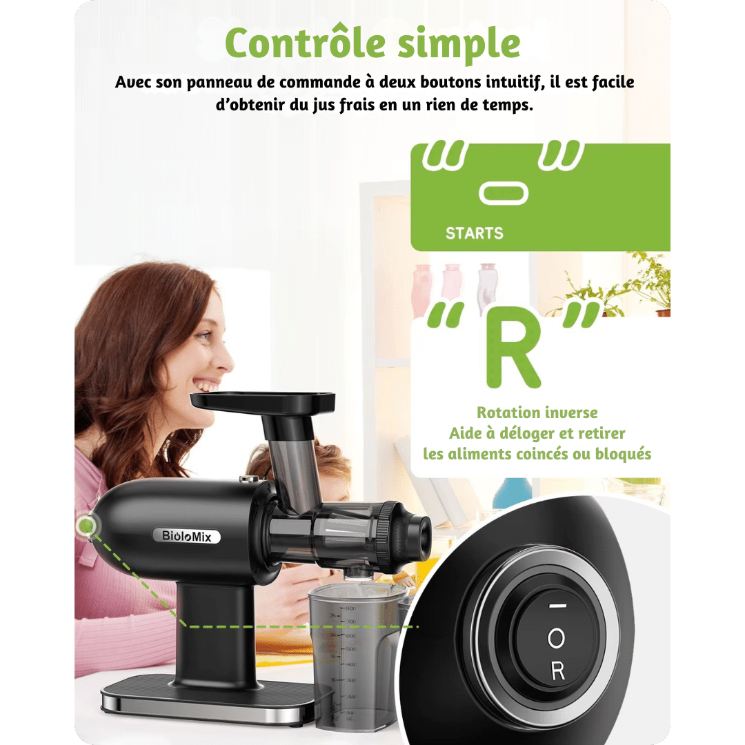 Presse-agrumes à pression froide Biolomix 4