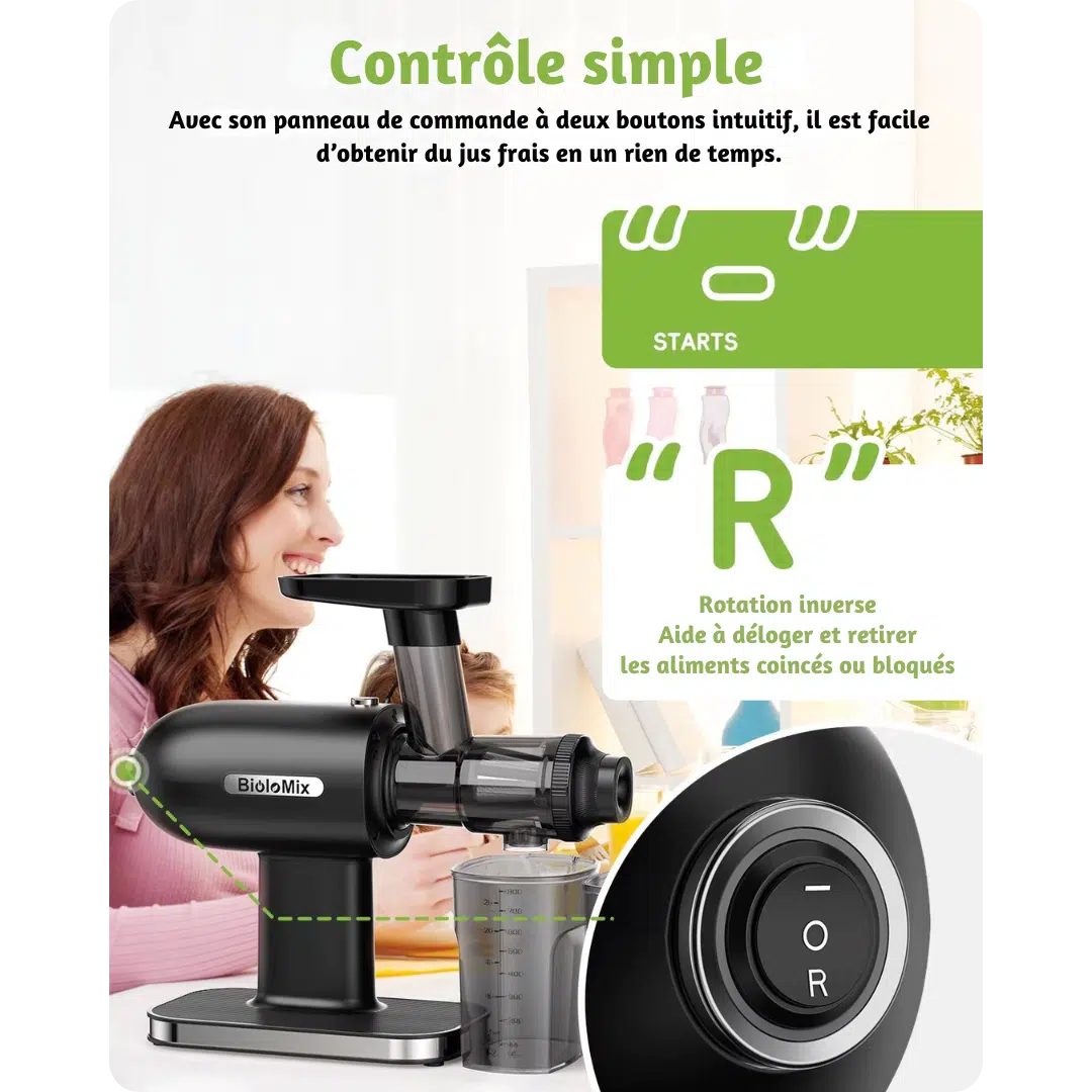 Extracteur de jus Biolomix compact