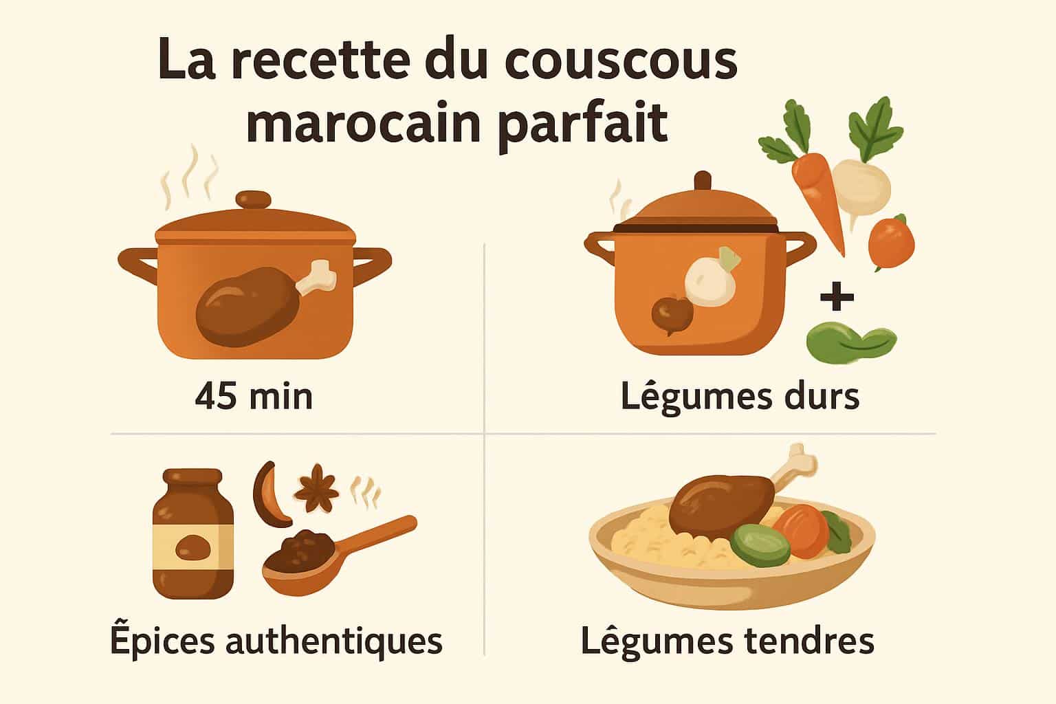 recette de couscous marocain