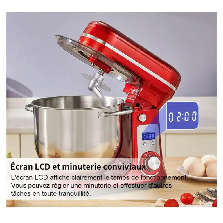 Robot batteur électrique silencieux 6 vitesses Biolomix