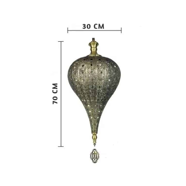 Suspension Marocaine en Fonte avec Motif Ajouré 2