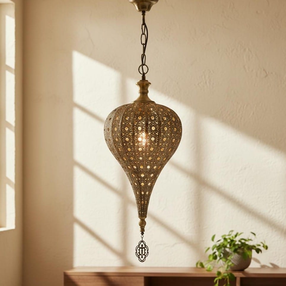 Suspension Marocaine en Fonte avec Motif Ajouré - picture 2597