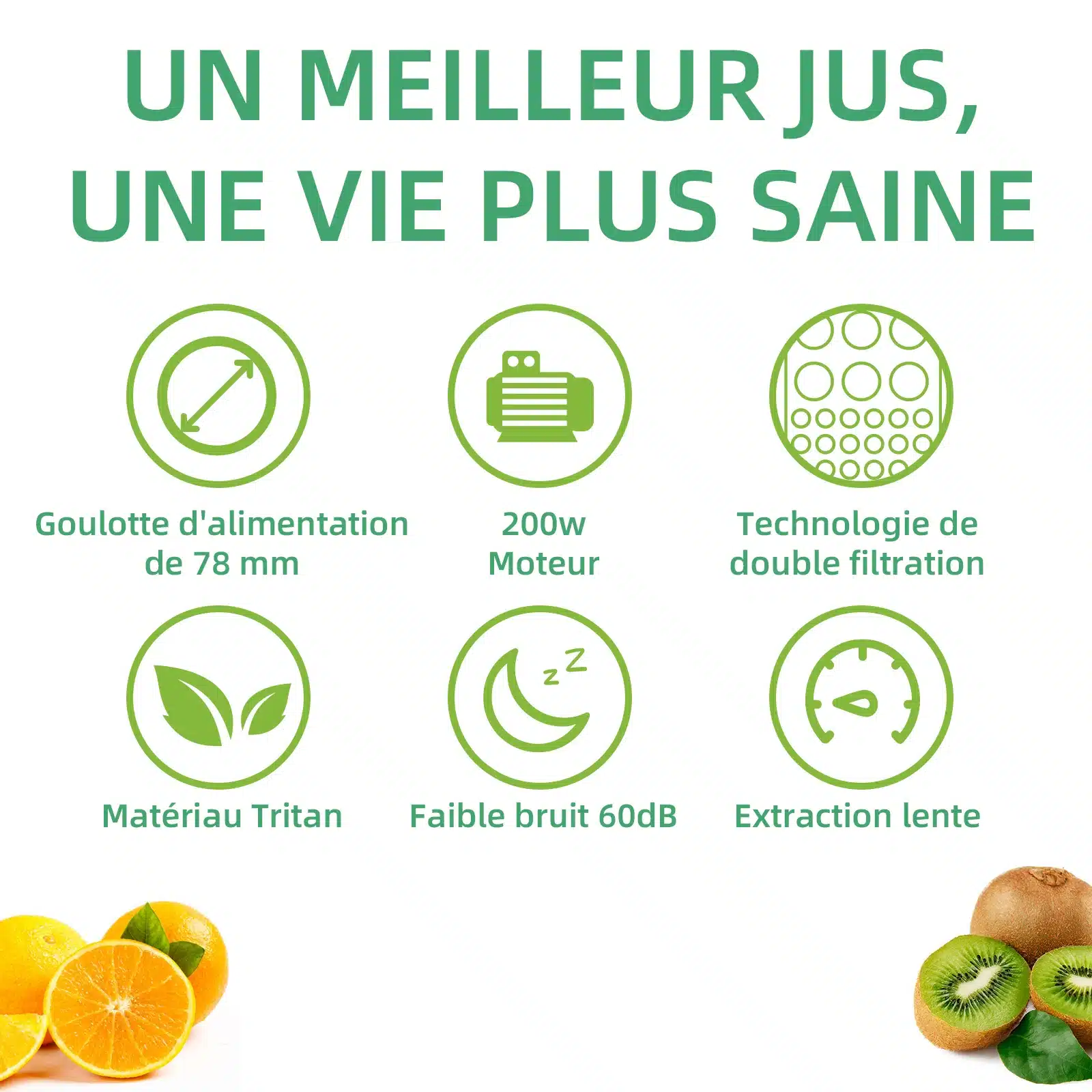Presse-agrumes Biolomix sans bpa