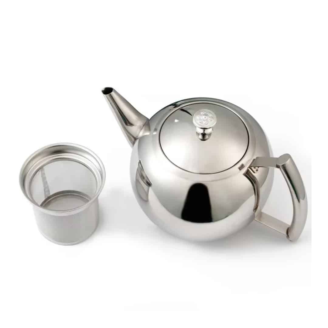 Théière Orientale en Acier Inoxydable Moderne 4