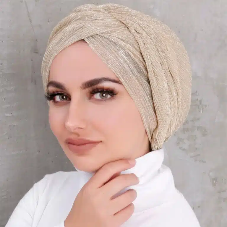 Turban élégant en tissu pour couvre-chef