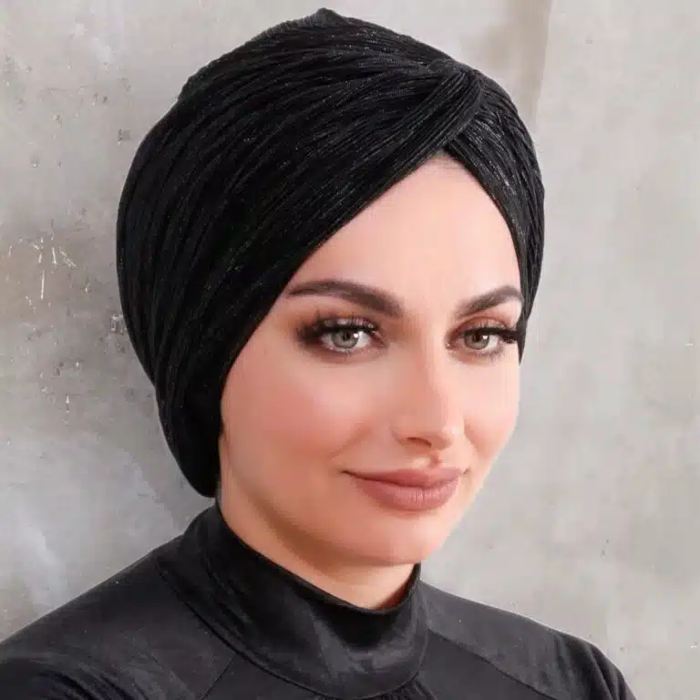 Turban élégant en tissu pour couvre-chef