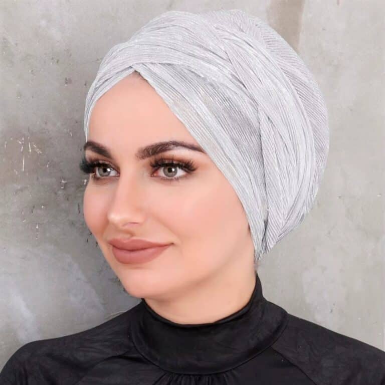 Turban Élégant en Tissu pour Couvre-chef 6