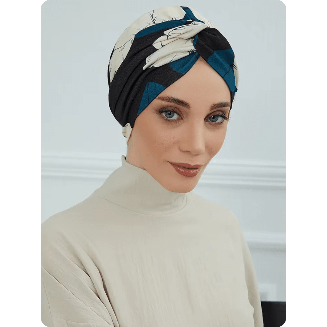 Turban Oriental Élégant à Motif 1