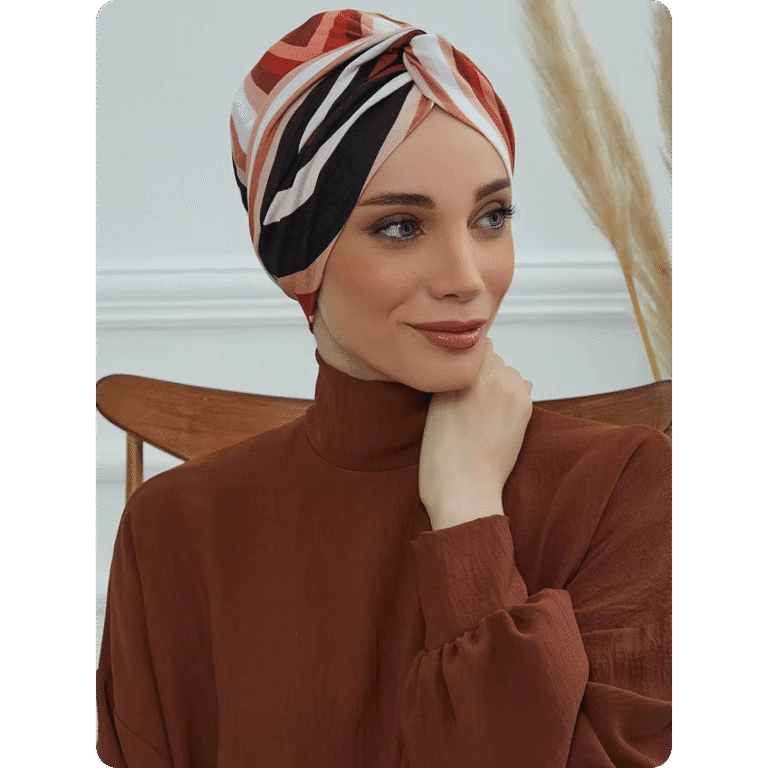 Turban Oriental Élégant à Motif 3