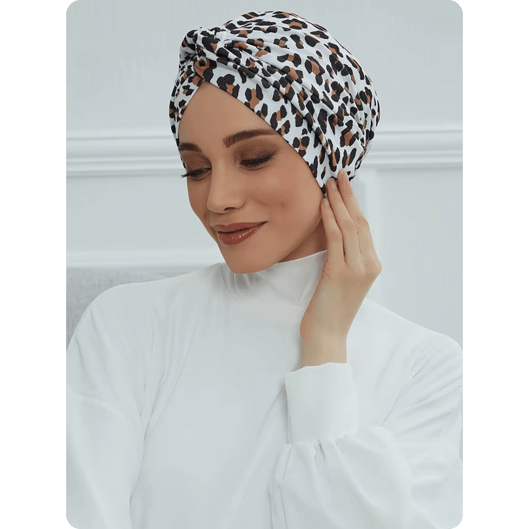 Turban Oriental Élégant à Motif 5