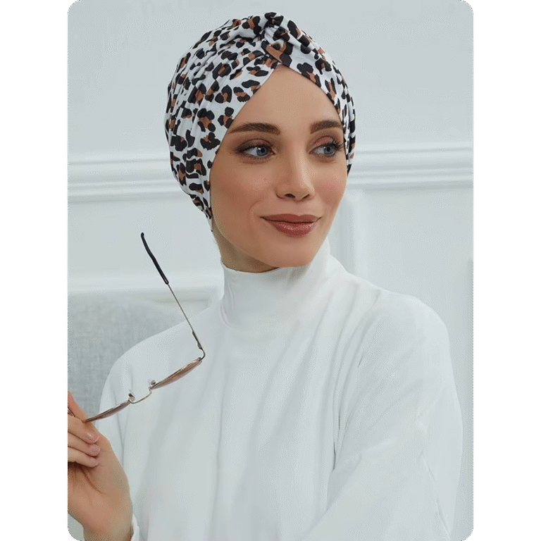 Turban Oriental Élégant à Motif 6