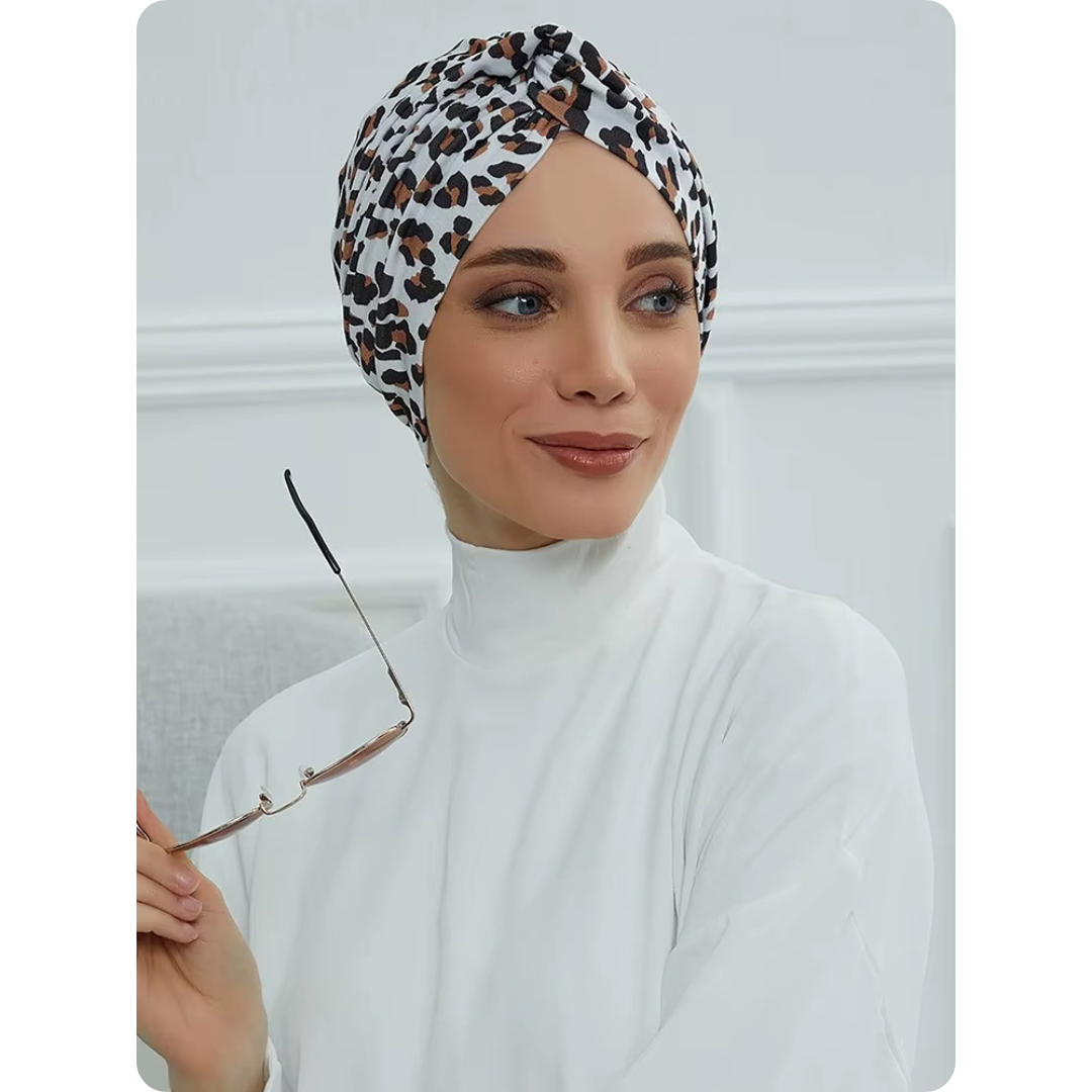 Turban Oriental Élégant à Motif 6