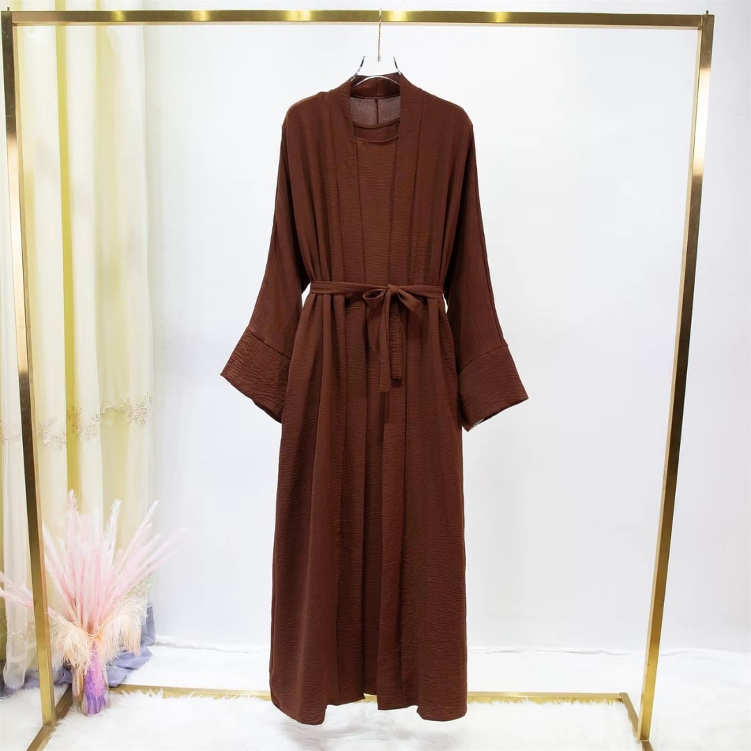 Veste Longue Style Abaya pour Femme 5
