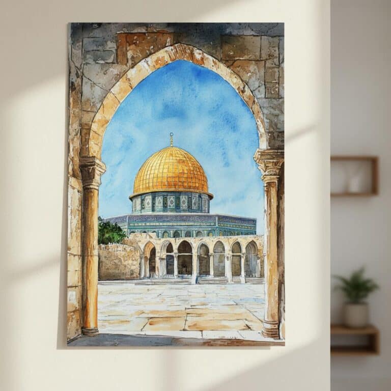 affiche-aquarelle-mosquye-kaaba-picture-6936