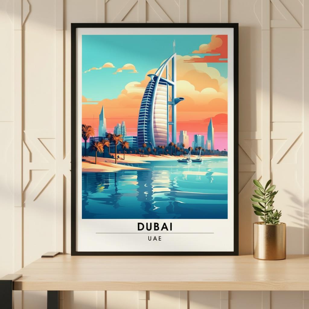 Affiche Décorative Ville de Dubaï