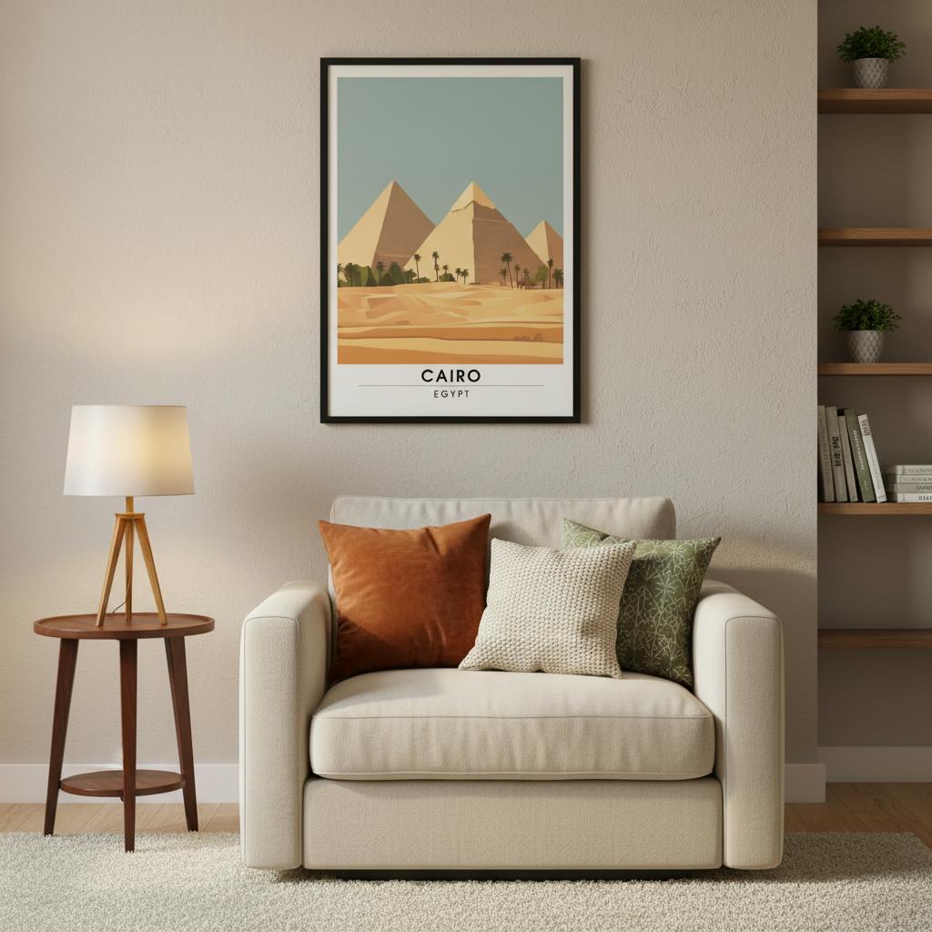 affiche-murale-sur-toile-pyramides-du-caire-picture-7261