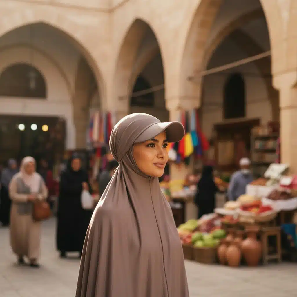 Boné hijab com pala