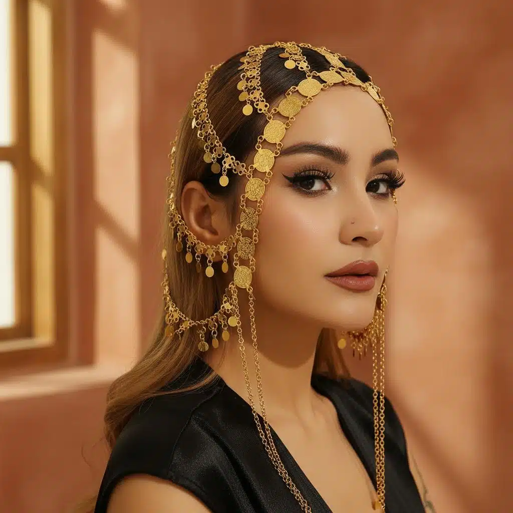 Chaine de tête orientale style bohème