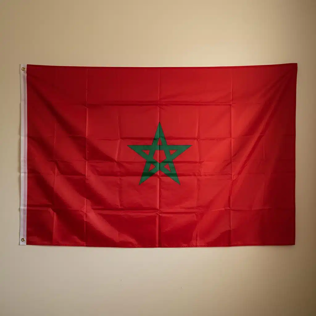 Grand drapeau du Maroc
