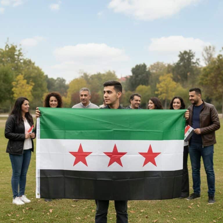 Grand Drapeau Syrien - picture 3910