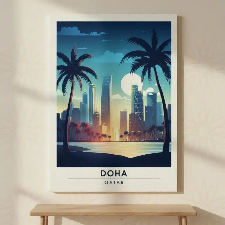 Impression sur toile Doha skyline