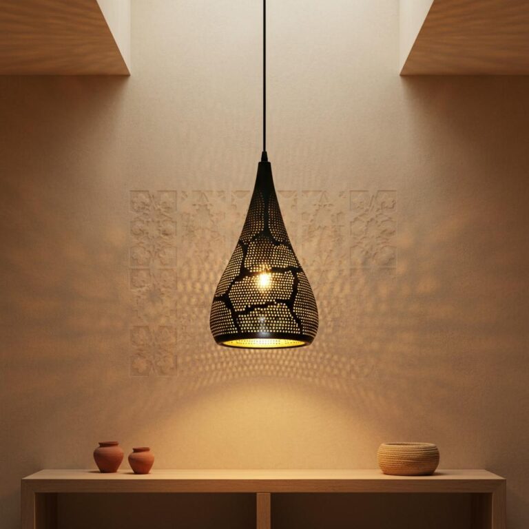 lampe-suspendue-marocaine-en-mytal-noir-design-gyomytrique-picture-5427