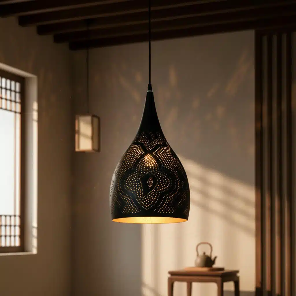 Luminaire pendulaire oriental pour décoration intérieure