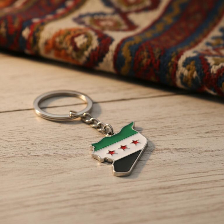 porte-cly-carte-syrie-en-acier-inoxydable-picture-3502