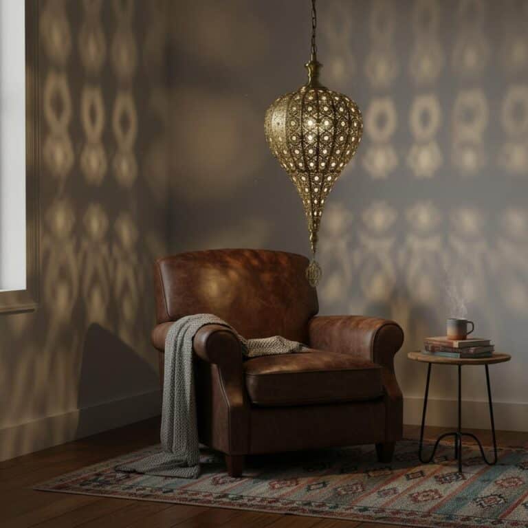 suspension-marocaine-en-fonte-avec-motif-ajoury-picture-7871