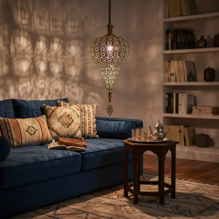 suspension-marocaine-en-fonte-avec-motif-ajoury-picture-9409