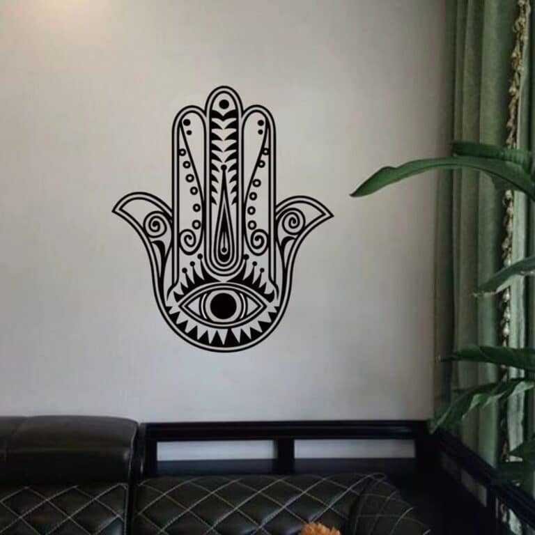 Autocollant Mural de la Main de Fatma Hamsa 3