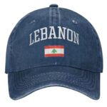 Casquette de baseball vintage réglable avec drapeau du Liban - 459 (4)
