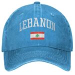 Casquette de baseball vintage réglable avec drapeau du Liban - 459 (6)