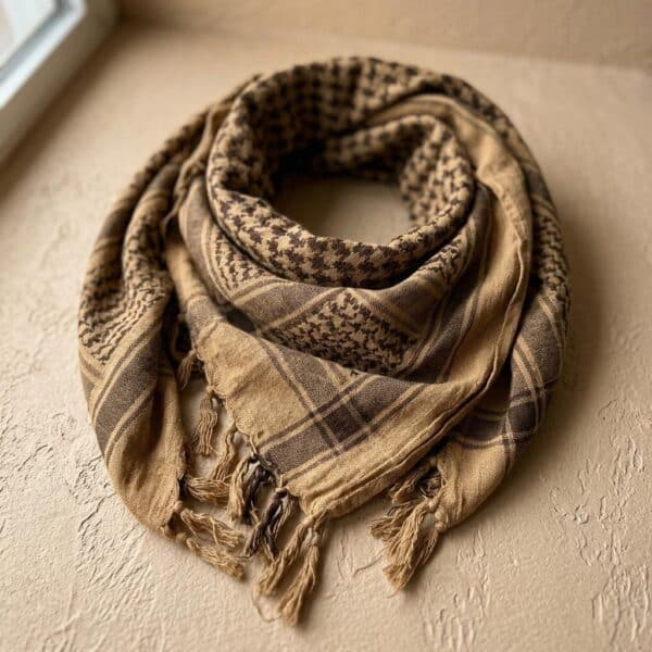 Foulard keffieh pour homme à carreaux