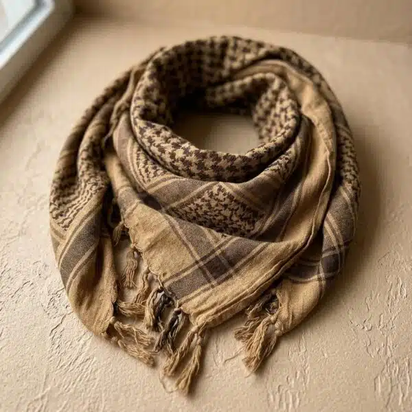 Accueil Foulard keffieh pour homme à carreaux