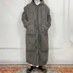 Manteau saoudien long à capuche épais avec poches latérales