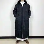 Manteau saoudien long à capuche épais avec poches latérales