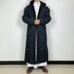Manteau Saoudien Long à Capuche Épais avec Poches Latérales 3