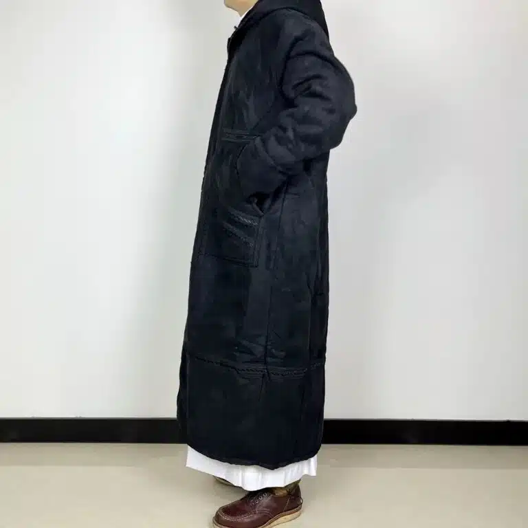 Manteau saoudien long à capuche épais avec poches latérales