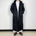 Manteau Saoudien Long à Capuche Épais avec Poches Latérales 9