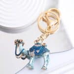 Porte-clés de Chameau avec Selle Arabesques et Strass 4