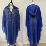 Robe Abaya Scintillante à Capuche avec Perles et Strass 3