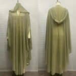 Robe Abaya Scintillante à Capuche avec Perles et Strass 6