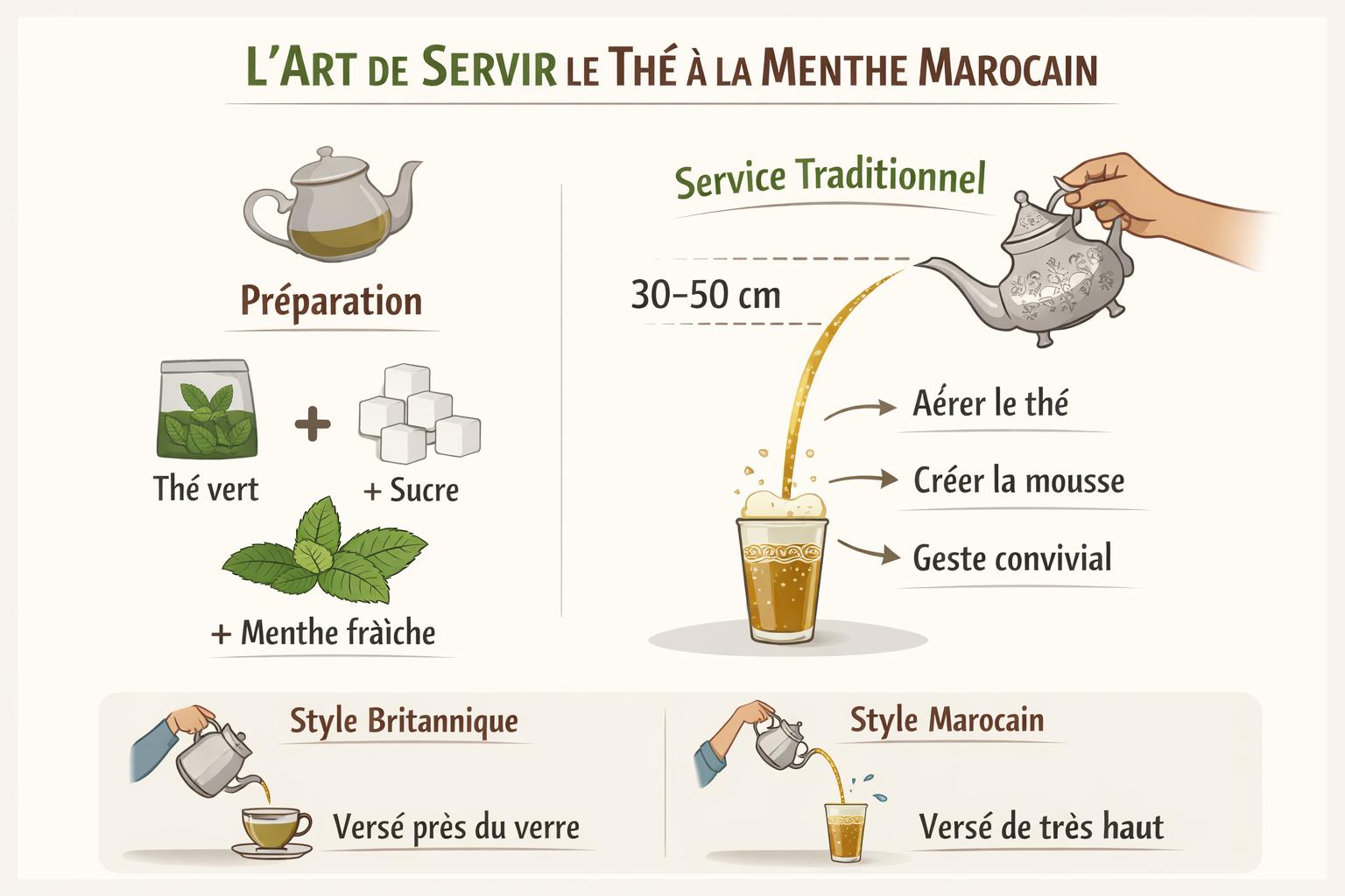 thé marocain à la menthe