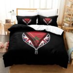Housse-de-couette-1-personne-motifs-symboliques-orientaux-rouge-et-vert-picture-15