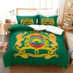 Housse-de-couette-1-personne-motifs-symboliques-orientaux-rouge-et-vert-picture-16