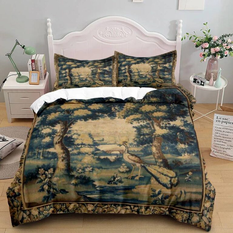 Housse-de-couette-200×200-motifs-egyptiens-dores-et-cartouches-hieroglyphiques-picture-3
